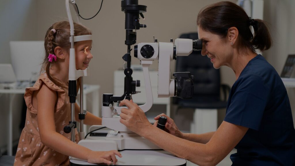 female-ophthalmology-giving-young-girl-eye-checkup-in-edo-eye-hospital-4-Eye Diseases in Children-Spreading-Fast-how-they-can-be-diagnosed-edo